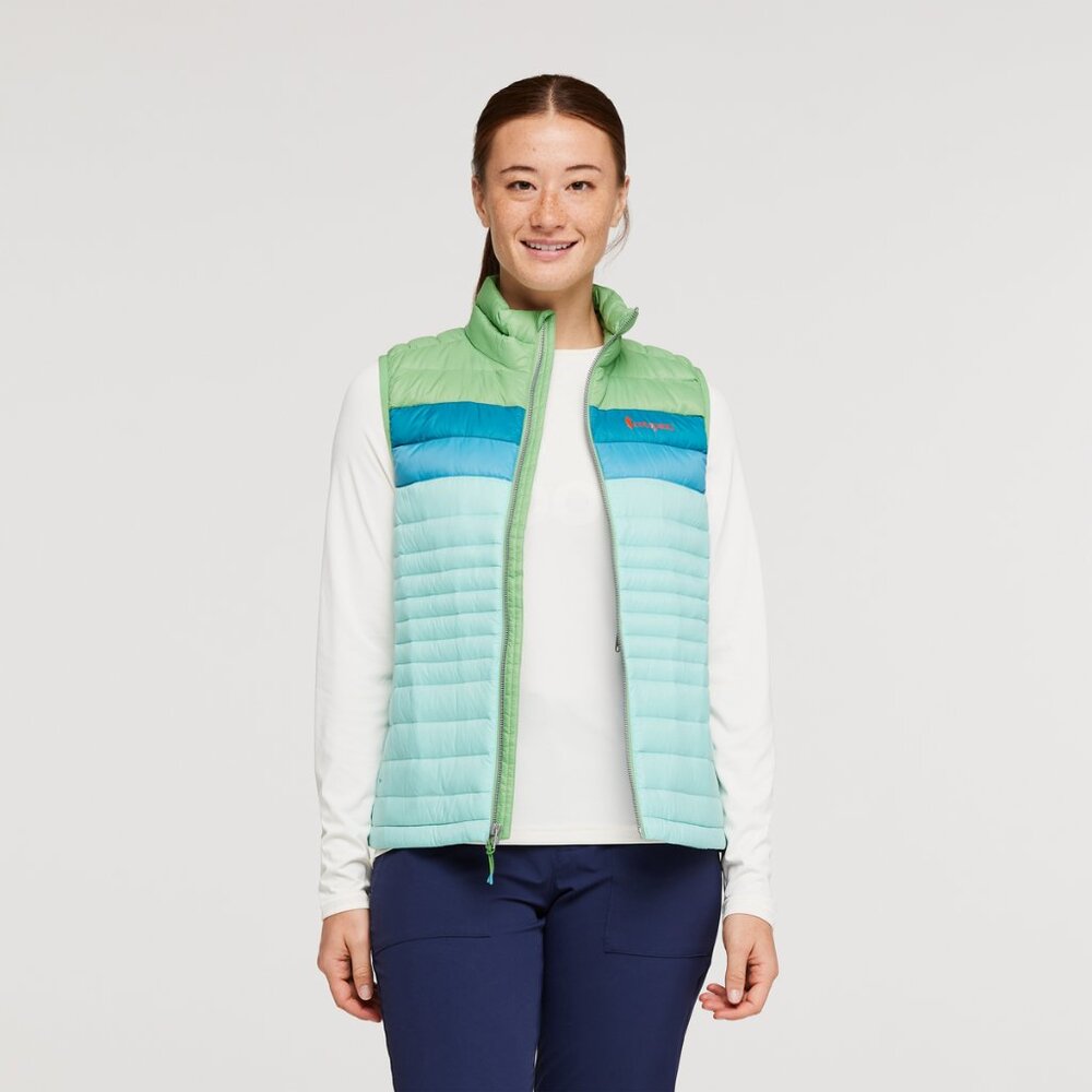 Cotopaxi Women's Colorblock Vest - Green and Blue
